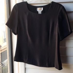 Black silk lined Talbots top